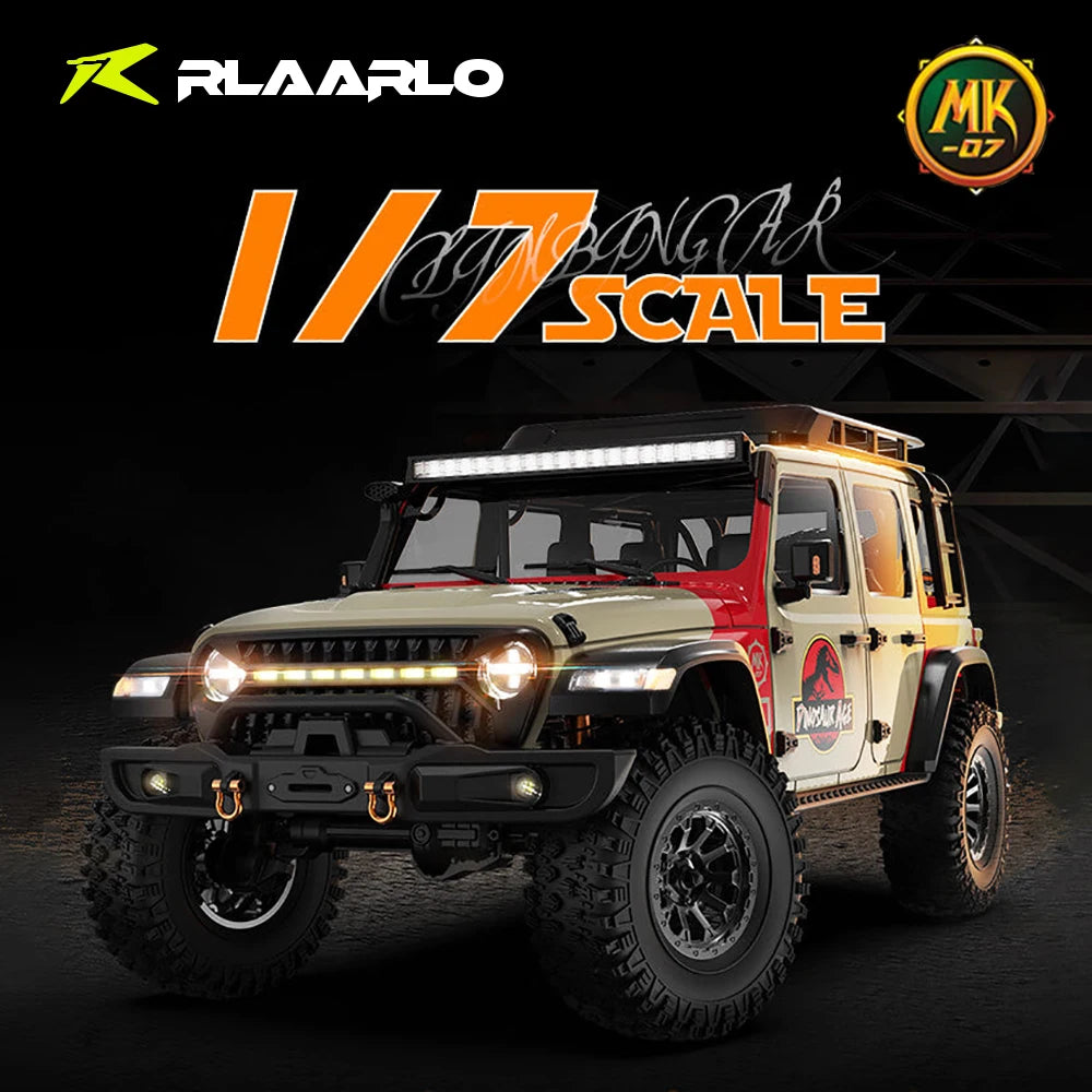 RLAARLO Croboll MK07 1/7 RC Electric Remote Control Model Car Rock Crawler 4WD Brushed RTR Adult Children's Toys - petguardiansupplies