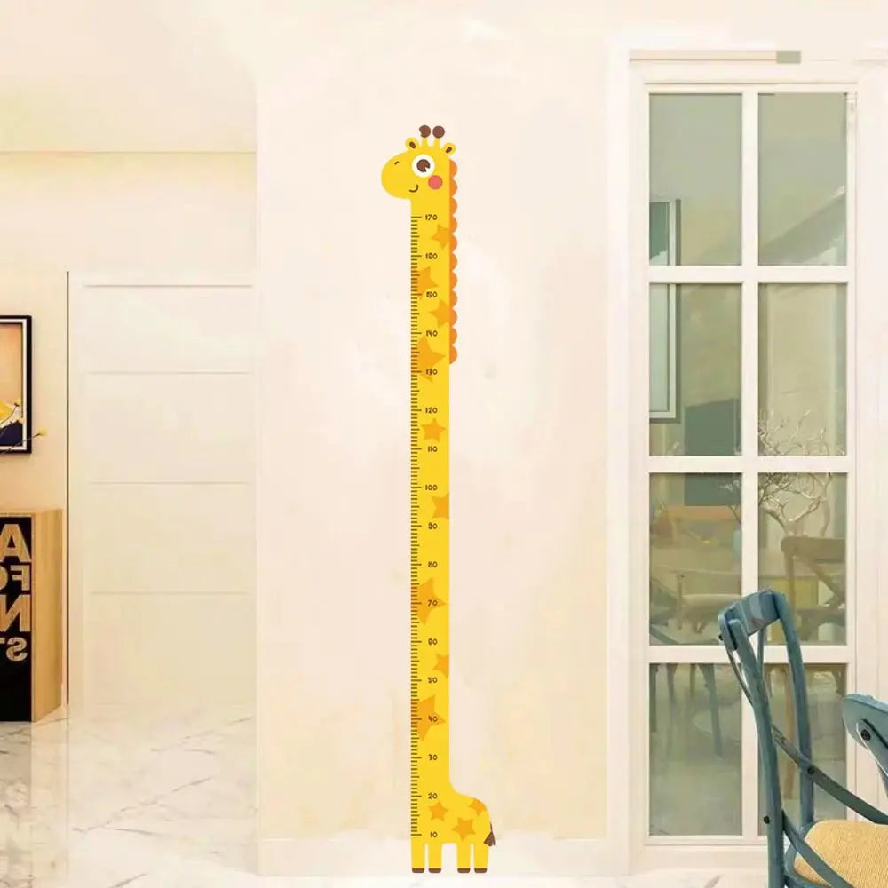 Cute Cartoon Height Sticker Unicorn Dinosaur Giraffe Wall Height Measuring Ruler Stickers For Kids Room Kindergarten Decor - petguardiansupplies