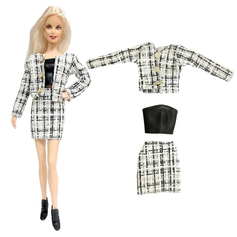 NK 1 Pcs Fashion Doll Dress For 11.5 Inch Doll Clothes 1/6 Dolls Accessories Outfit Casual Shirt Party DIY Dollhouse Toys JJ - petguardiansupplies