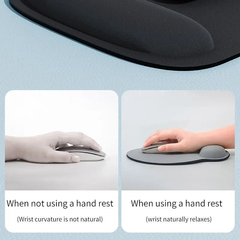 Coolcirc Computer Game Mouse Pad Large Thickened Eva Ergonomic Mousepad Wrist Pad Non-Slip Mouse Mats For Office Accessories - petguardiansupplies