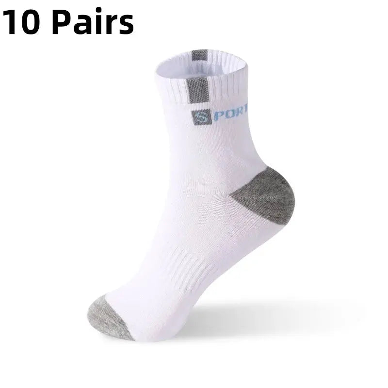 5/10 Pairs Men Bamboo Fiber Autumn Winter Men Socks Breathable Cotton Sports Sock Breathable Deodorant Business Socks Size 37-43 - petguardiansupplies