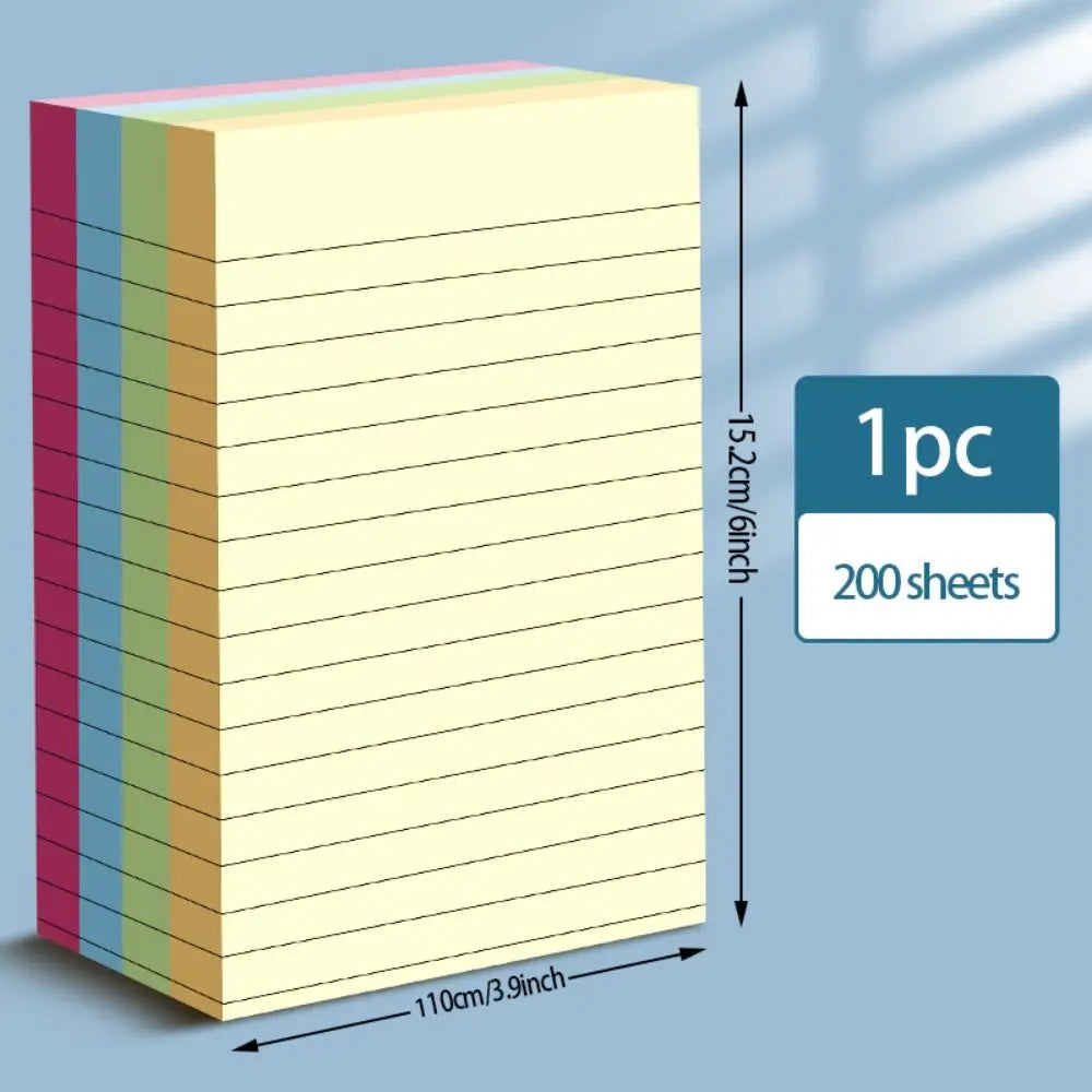 Colorful Sticky Notes School Stationery Student 200 Sheets Scribed Sticky Notes Index Tabs Office Supply - petguardiansupplies