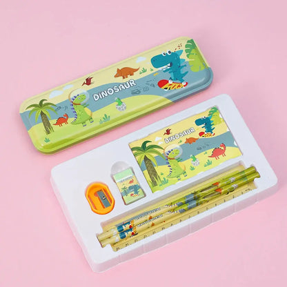 Unicorn Stationery Set Included Pencil Case Sharperner All-in-one Study Tools For School Students School Stationery Organizer - petguardiansupplies