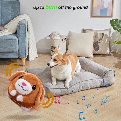 USB Electronic Pet Dog Toy Music Vibration Bouncing Jump Ball Toys Singing Talking Interactive Plush Doll Gift for Dogs and Cats - petguardiansupplies