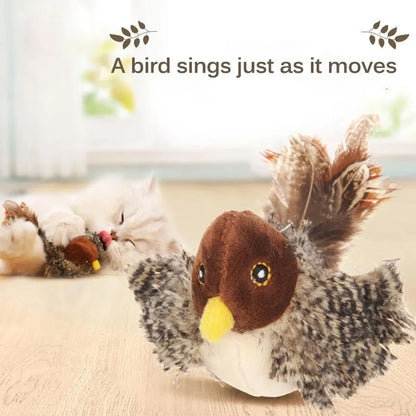 Chirping Toy, Interactive Cat Bird Toys Funny Squeak Kitten Toy - petguardiansupplies