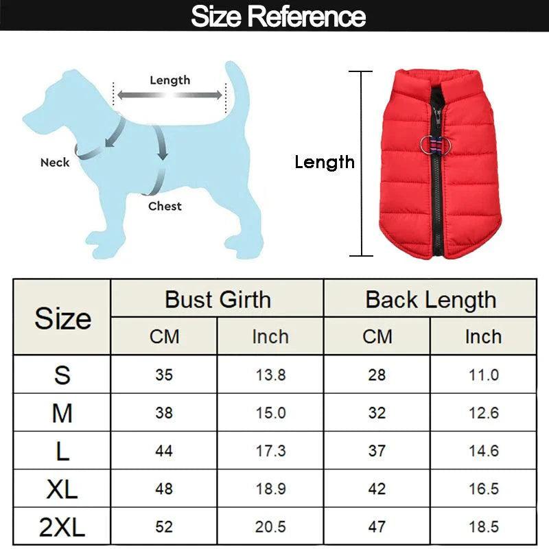 Waterproof Pet Jacket Winter Warm Dog Clothes for Small Dogs Puppy Cat Vest Chihuahua Costume Pug Poodle Yorkie Schnauzer Coats - petguardiansupplies