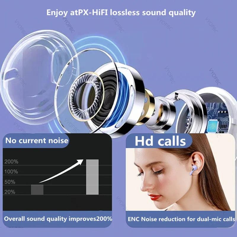 NEW Original Air Pro 6 TWS Wireless Headphones Fone Bluetooth Earphones Mic Pods In Ear Earbuds Earbuds sport Headset For Xiaomi - petguardiansupplies