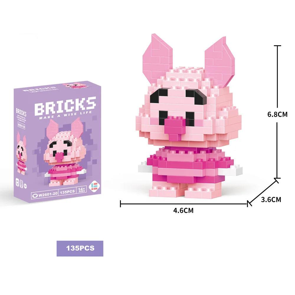 Building Blocks Kuromi Anime Figure Melody Cartoon Kids Toys Blocks for Lego Cute Hello Kitty Particles Assembled Blocks - petguardiansupplies