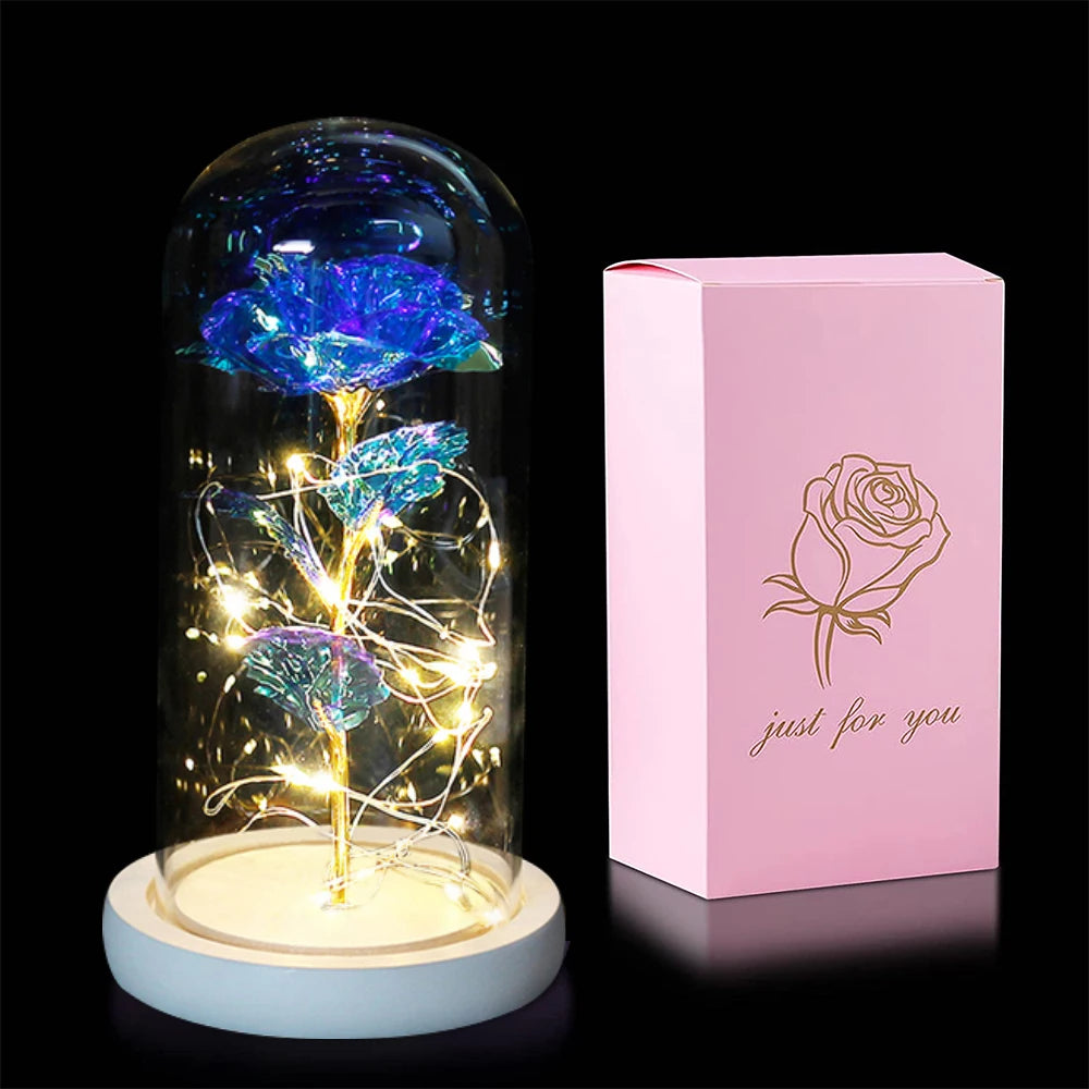 LED Light Rose In Glass - Perfect Gifts - petguardiansupplies