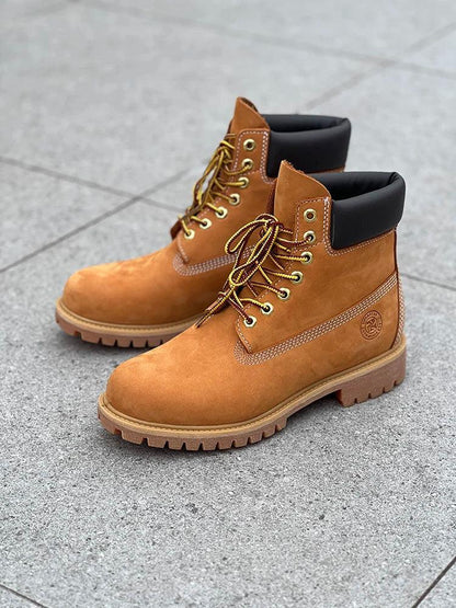 Men Fashion Outdoor Shoes Genuine Leather Boots 2024 Male Casual Waterproof Boots - petguardiansupplies