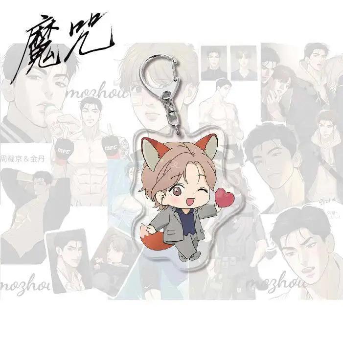 Hot Anime KeyChain Jinx Acrylic Stand Key Chain Joo Jaekyung Kim Dancar Key Chain Bags Girls Gift Sleutelhanger 8CM - petguardiansupplies