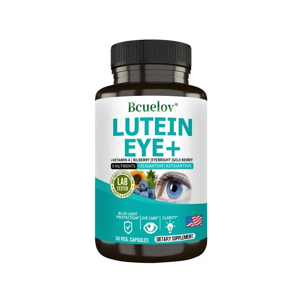 Lutein Eye + Vitamins Zeaxanthin Bilberry Supplement - Retina Eye Lens Health Relieve Eye Strain Dry Eyes & Vision Health Adults - petguardiansupplies