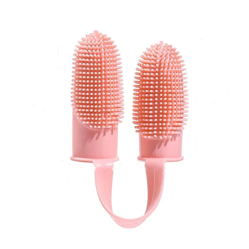 Soft Silica Gel Toothbrush For Dogs Applicable To Pet Shop oll For Dogs Finger Toothbrush Dental Plaque Care Tools Accessories - petguardiansupplies