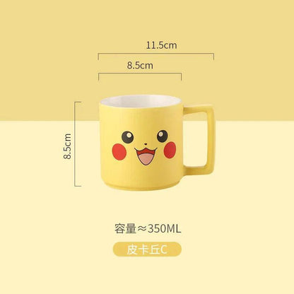 Pokemon Mug Pikachu Charmander Squirtle Psyduck Cartoon Children Creative Water Cup Cute Ceramic Tableware Birthday Gifts - petguardiansupplies