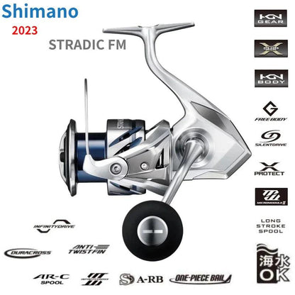 2023 Shimano STRADIC FM 1000S C2000S 2500S 2500SHG C3000 C3000HG C3000XG 3000MHG 4000MHG 4000XG C5000XG Spinning Fishing Reels - petguardiansupplies