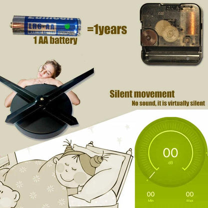 Fashion 3D big size wall clock mirror sticker DIY brief living room decor meetting room wall clock - petguardiansupplies