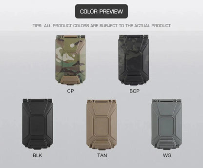 Battery Storage Box Tactical Case for CR2032 AAA 18650 18350 CR123A MOLLE Airsoft Vest Militar Modular Mag Pouch Waterproof - petguardiansupplies