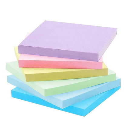 6 Pcs Fluorescent color 3*3inch Sticky Note Note Pads Stickers Planner Sticker Notepad Memo pad School Office Supplies - petguardiansupplies