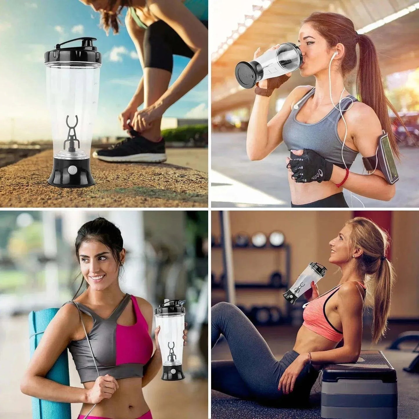 350ML Electric Protein Shaker Blender Friendly Fully Automatic Vortex Mixing Bottle Brewing Movement Eco Leakproof Fitness Cup - petguardiansupplies