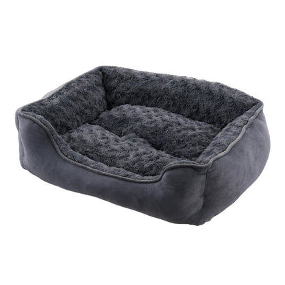 Livingandhome Soft Grey Pet Sleeping Bed for Small Medium Large  Removable Dogs Puppy Bed Pet Supplies - petguardiansupplies