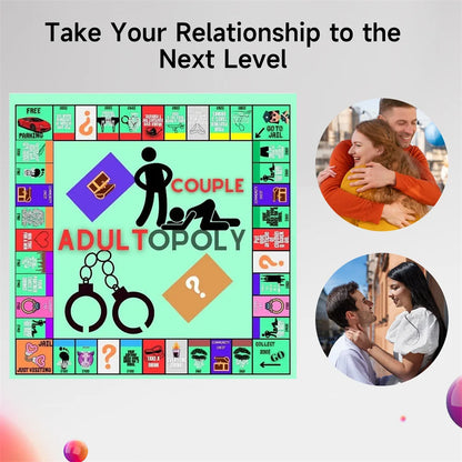 Adultopoly Board Game Couple Board Game Couples Games for Adults Board Games for Adults Relationship Card Game Bedroom Games - petguardiansupplies