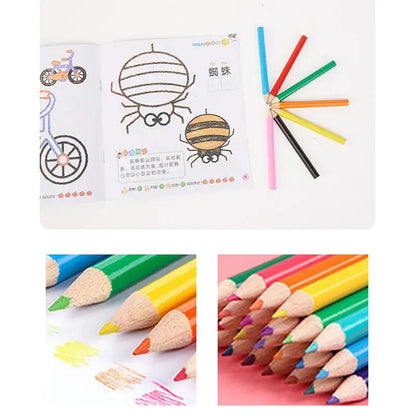 42/86pcs Drawing Set Non Toxics Crayon Arte Easy Hold Color Pen Safe for Children Kids Painting Tools Drawing Kit Stationery - petguardiansupplies