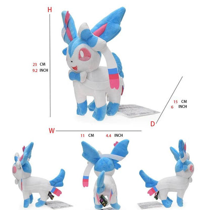 Leafeon Vaporeon Glaceon Sylveon Espeon Umbreon Vaporeon Sylveon Plush Toys Game for Collectible Gift,Soft Plushies Stuffed - petguardiansupplies