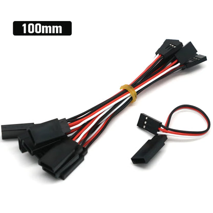 10pcs/lot 10cm 15CM 30CM 50CM 100CM RC Servo Extension Cord Cable Wire 150mm Lead JR Wholesale - petguardiansupplies