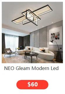 NEO Gleam Modern Led Ceiling Lihgts For Living Room Study room Bedroom Smart Home Alexa Ceiling Lamp fixtures Gold/Black Finish - petguardiansupplies