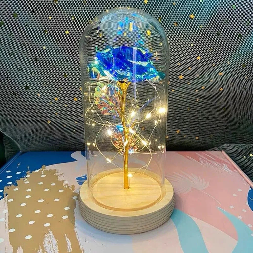 LED Light Rose In Glass - Perfect Gifts - petguardiansupplies