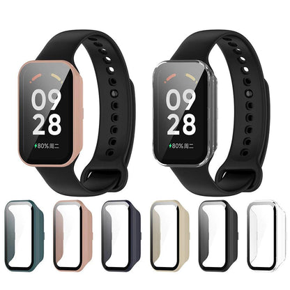 Silicone Band Strap and Case for Redmi Smart Band 2 Tempered Glass Screen Protector Cover Casing Accessories for Redmi Band2 - petguardiansupplies