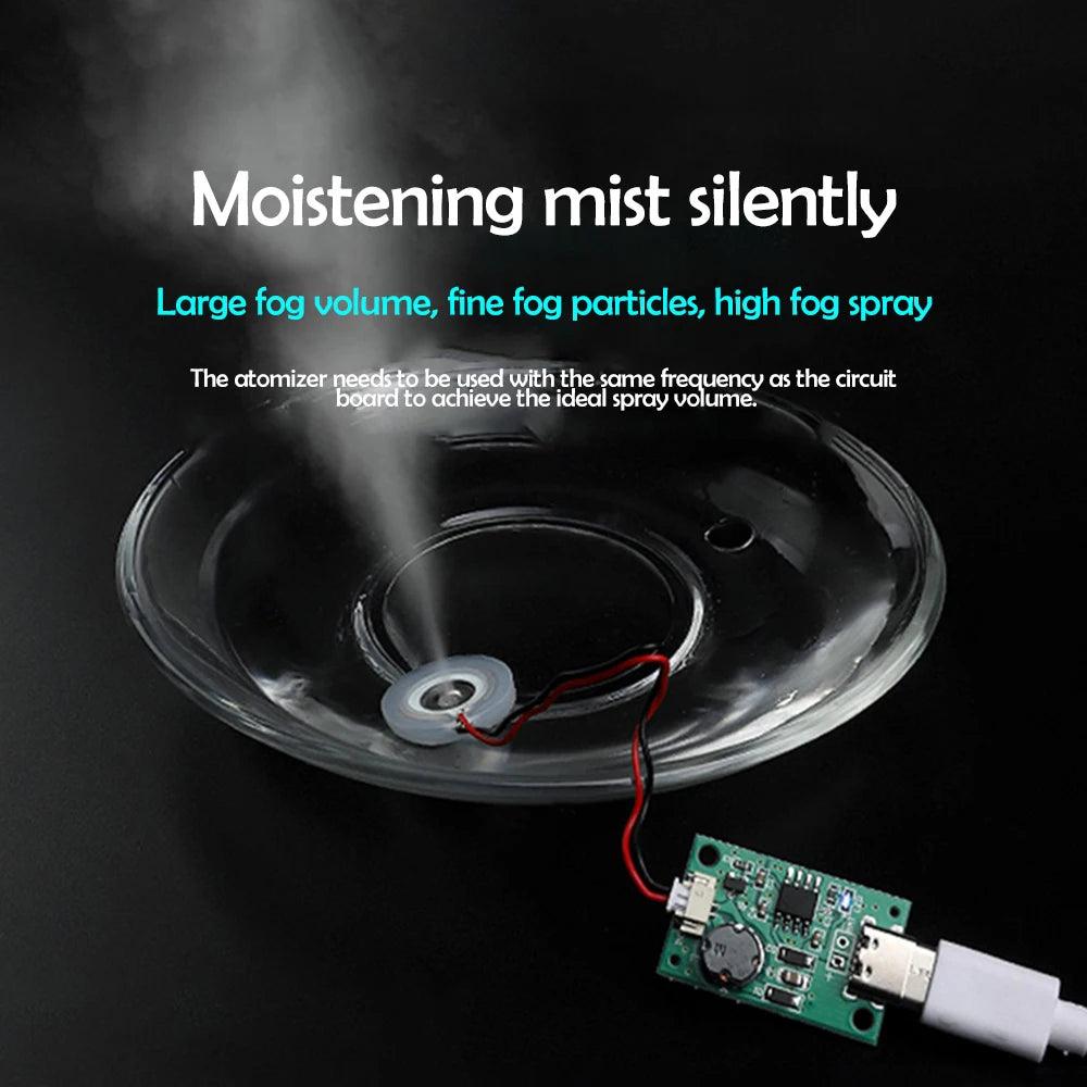 1/5/10PCS DC5V Usb Ultrasonic Nebulizer Humidifier Nebulizer Driver Module Mini Humidifier Diy Kit Type-C With Atomizer Sheet - petguardiansupplies