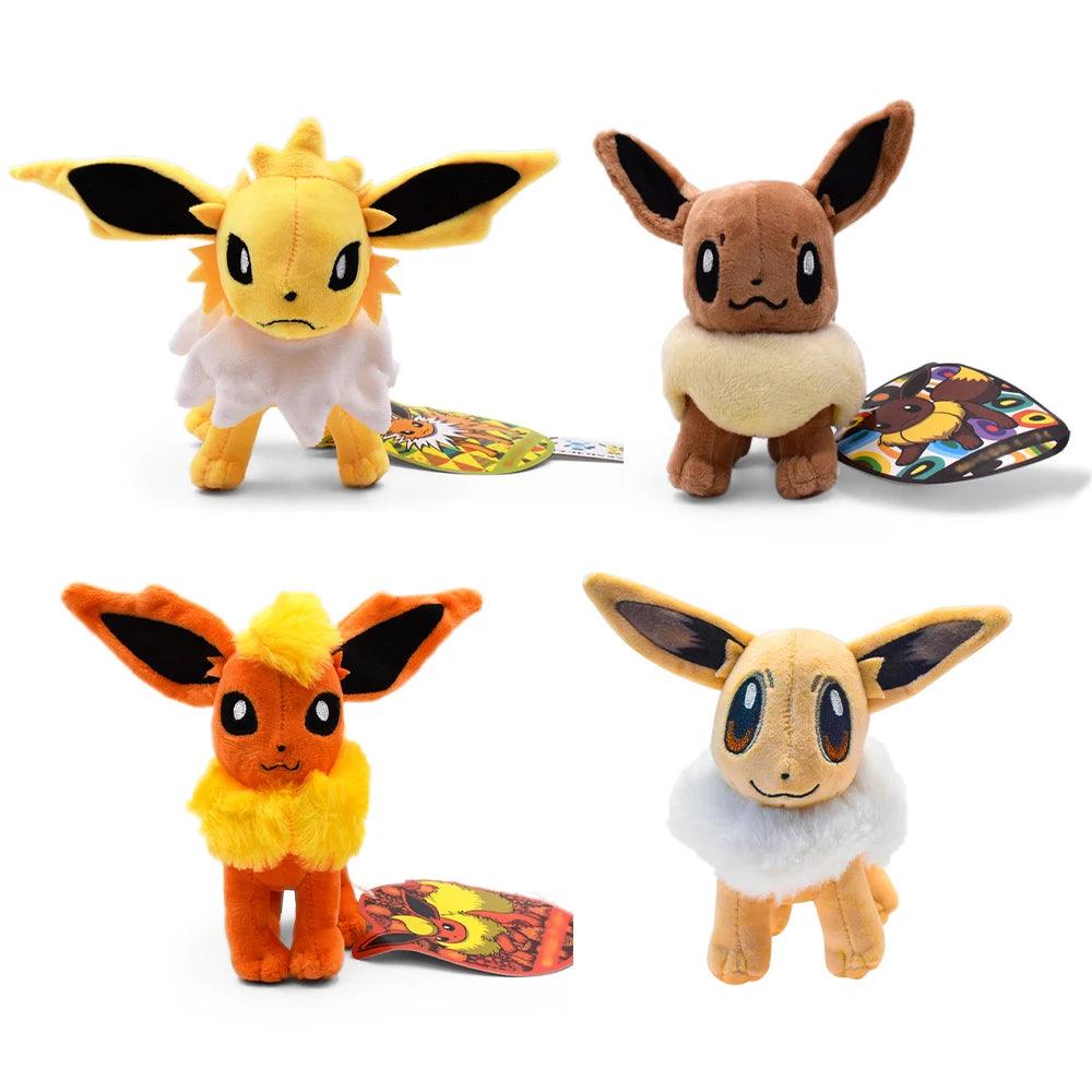 Shiny Eevee Flareon Jolteon Plush Toys Game for Collectible Gift,Soft Plushies Cartoon Character - petguardiansupplies