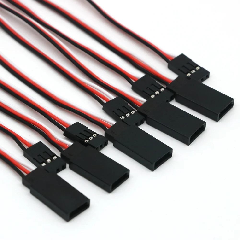 10pcs/lot 10cm 15CM 30CM 50CM 100CM RC Servo Extension Cord Cable Wire 150mm Lead JR Wholesale - petguardiansupplies