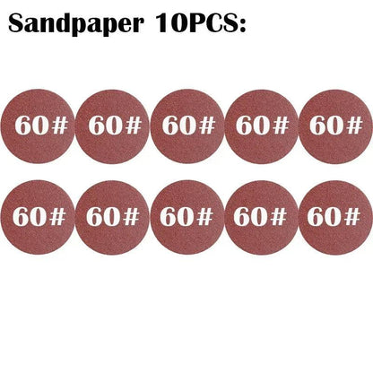 15/10PCS 4 inch 100mm Sandpaper Sanding Discs Hook and Loop Adhesive Flocked Adhesive Sandpaper for Random Orbital Sander - petguardiansupplies