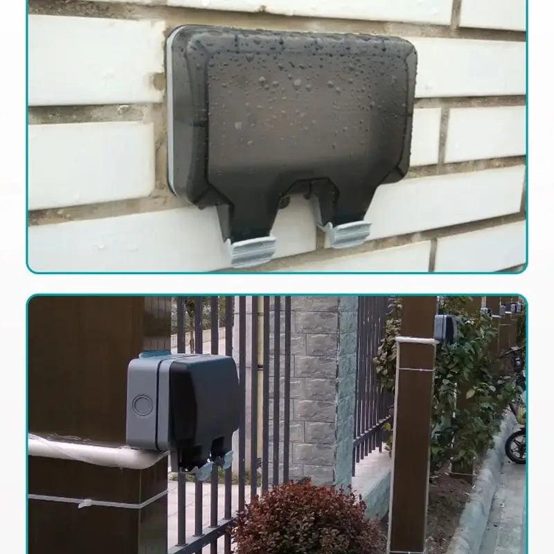 VISWE Waterproof outdoor plug Rainproof Weaterproof IP66 Box 86*86mm EU Electrical sockets Garden and Courtyard - petguardiansupplies