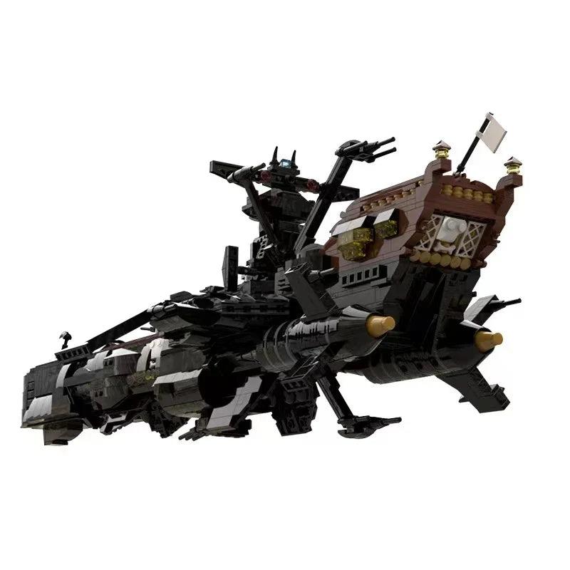 MOC Anime Space Pirate Battleship Captain Harlock Arcadia Pirate Ship Model Building Block Constructor Bricks Toys Gift - petguardiansupplies