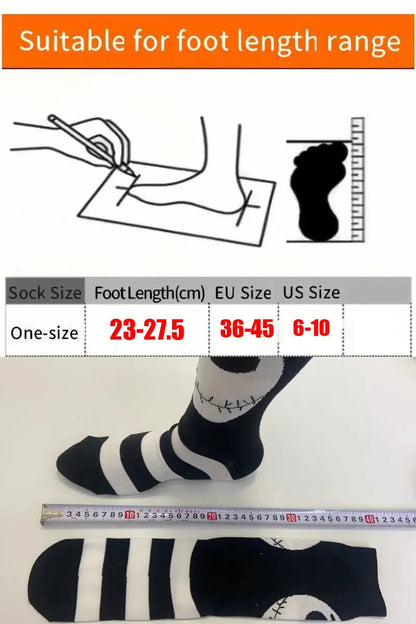 1 Pair New Anime Men Socks Long Socks Men‘s Knee-High Couples cosplay Socks Personality Hip Hop Harajuku Funny Socks for Women - petguardiansupplies