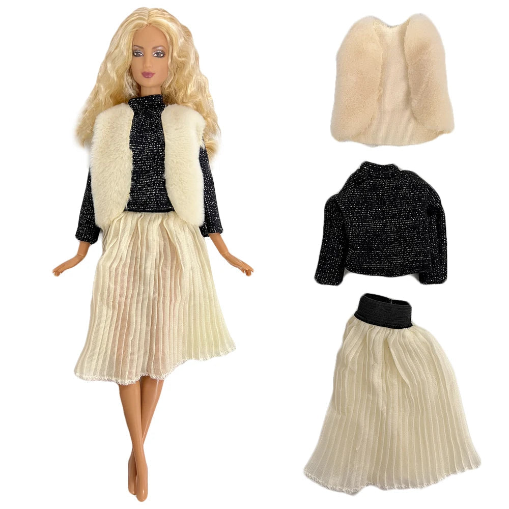 NK 1 Pcs Fashion Doll Dress For 11.5 Inch Doll Clothes 1/6 Dolls Accessories Outfit Casual Shirt Party DIY Dollhouse Toys JJ - petguardiansupplies