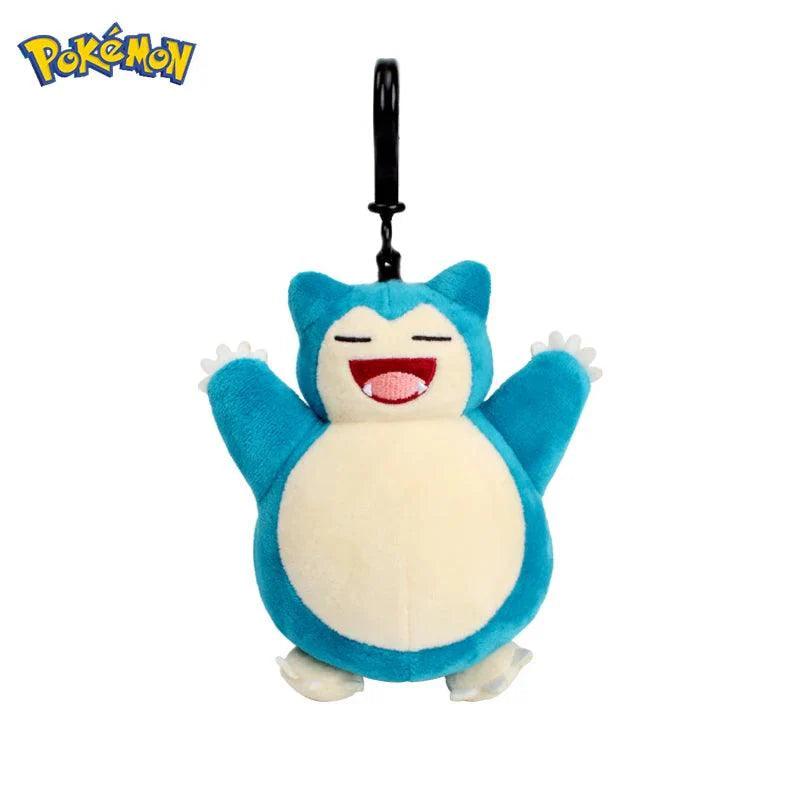 Genuine Animal Pokemon Series Pikachu Snorlax Kawaii Plush Toys Cute Pendant Keyring Keychain Birthday Party Gifts For Kid Boy - petguardiansupplies