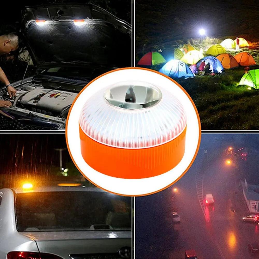 Led Car Emergency Light Flashlight Magnetic Induction Strobe Road Accident Lamp Beacon Safety Accessory - petguardiansupplies