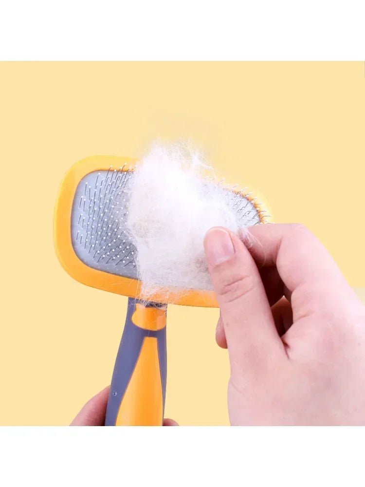 Pet Grooming Self Cleaning Slicker Brush for Small Medium Dogs Cats - petguardiansupplies