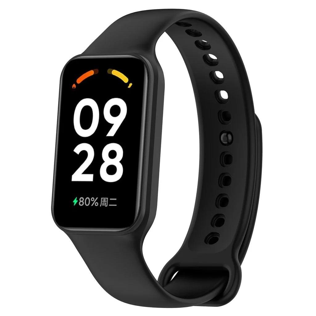 Silicone Band Strap and Case for Redmi Smart Band 2 Tempered Glass Screen Protector Cover Casing Accessories for Redmi Band2 - petguardiansupplies