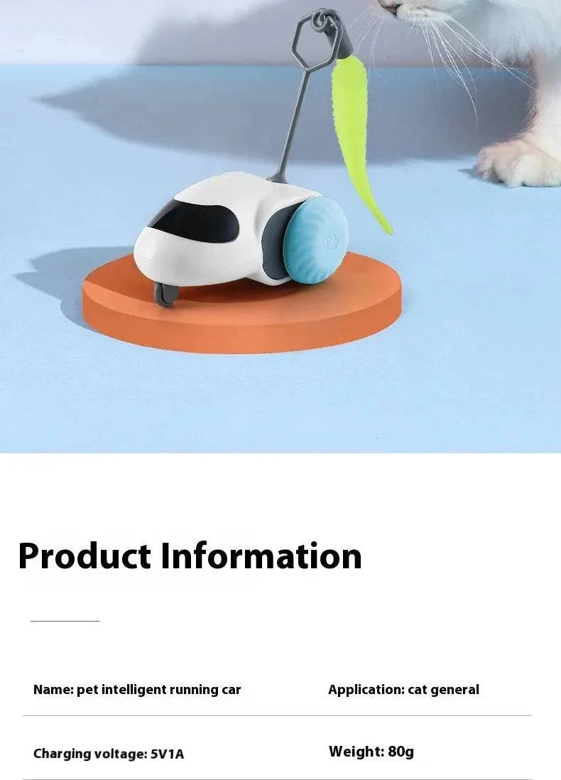 Remote Smart Cat Toys Remote Control Interactive Cat Car Toy USB Charging Automatic Self-moving Teasing Cat Stick Pet Supplies - petguardiansupplies