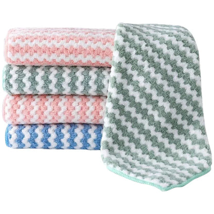 5pcs Microfiber Cleaning Cloth,Dish Cloths,10x10 Inches Dish Towels,Super Soft and Absorbent Kitchen Dishcloths,Fast Drying - petguardiansupplies