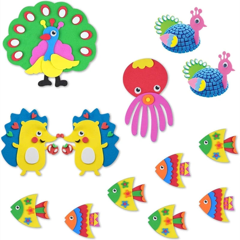 200/100PCS Self-Adhesive Wiggly Googly Doll Eye Movable Simulation Cartoon Animal Eyeball DIY Kindergarten Children Craft Supply - petguardiansupplies