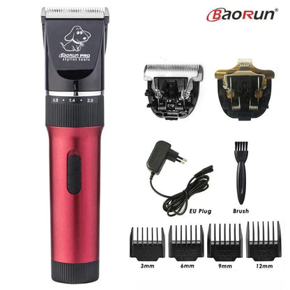 BaoRun P6 Professional Dog Hair Trimmer Rechargeable Pet Cat Grooming Clipper Shaver Low-noise Electric Cutters Haircut Machine - petguardiansupplies