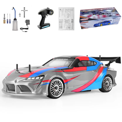 HSP Racing 1:10 On Road RC Car 4wd Two Speed Drift Vehicle Toys 4x4 Nitro Gas Power High Speed Hobby Remote Control Car - petguardiansupplies