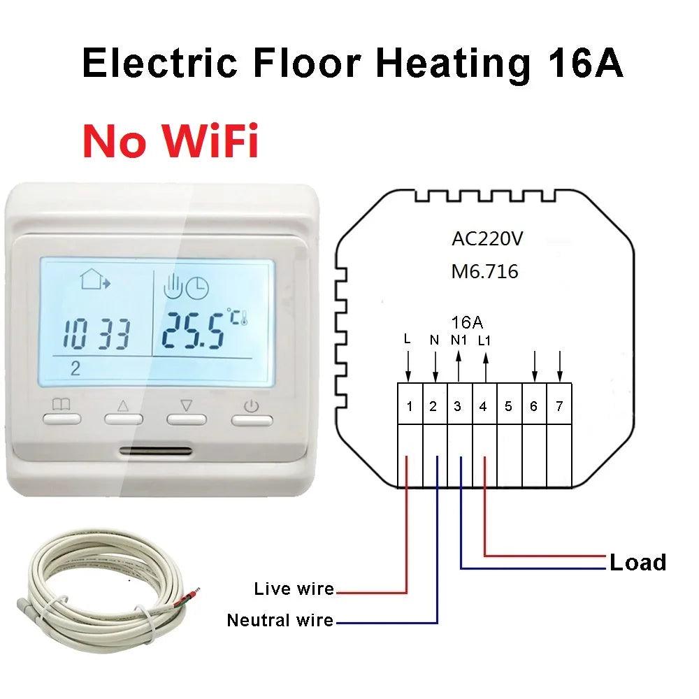 MINCO HEAT Programmable Tuya Smart WiFi Thermostat Electric Heating Warm Floor Temperature Controller - petguardiansupplies