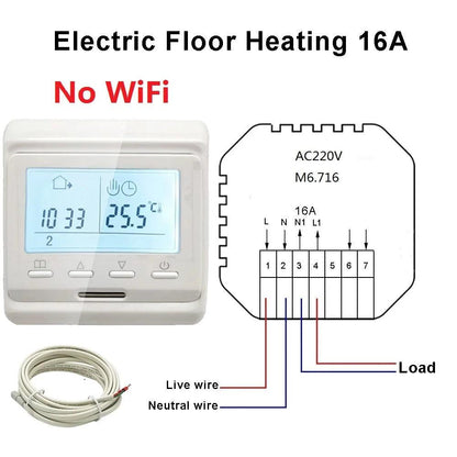 MINCO HEAT Programmable Tuya Smart WiFi Thermostat Electric Heating Warm Floor Temperature Controller - petguardiansupplies